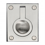 M Marcus Heritage Brass Flush Ring Design Cabinet Pull 50mm 